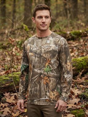 Take 50% OFF-Realtree Long Sleeve Realtree Edge Camouflage Tee - Size-XL